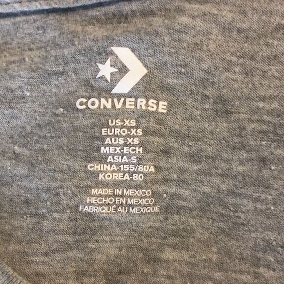 Womens Juniors Converse T Shirt XS - Picture 3 of 3